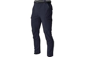 AREOUTS Men's Cargo Work Hiking Pants Lightweight Water Resistant Quick Dry Fishing Travel Camping Outdoor Breathable Multi Pockets