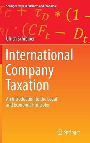 Download International Company Taxation: An Introduction to the Legal and Economic Principles PDF