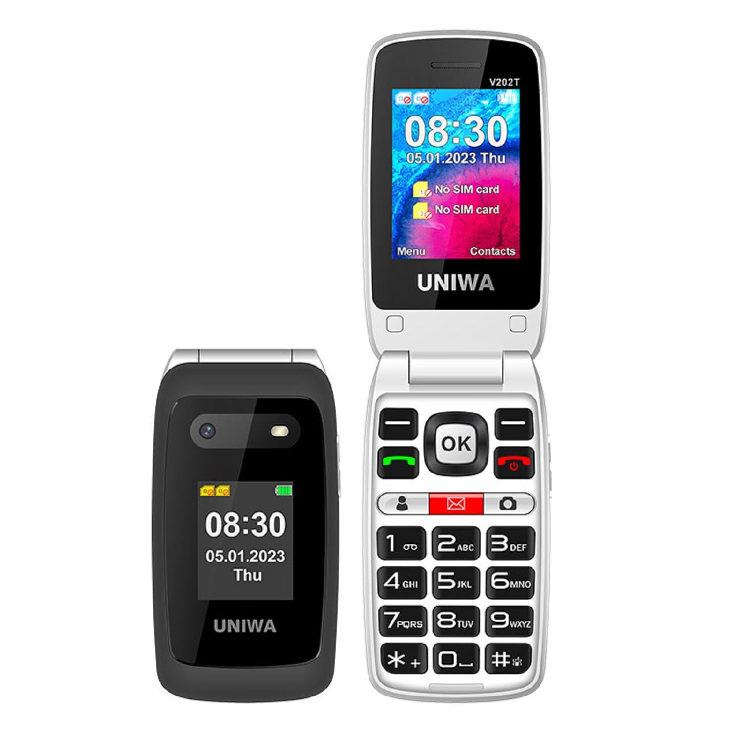 4G Unlocked Flip Cell Phone for Senior, Big Button Basic Phone for