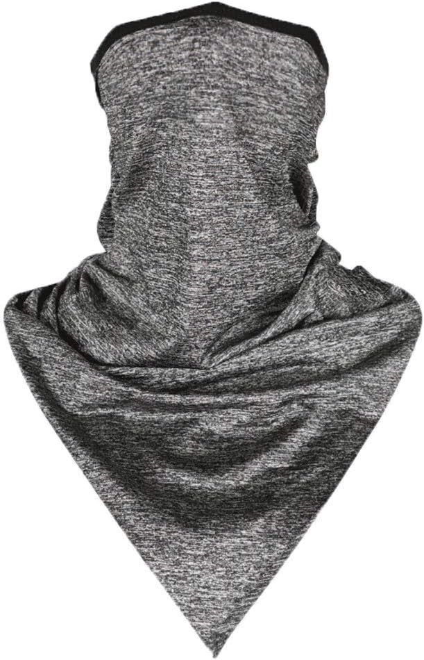 Dust Head Face Mask Snood Neck Outdoor Cycling Motorcycle Neck Scarf Air Purifying Anti Dust Gas Germs Smoke Multi Layer Mouth Filter Masks Antibacterial Protection Kids Adult Protection (Kids, Gray)