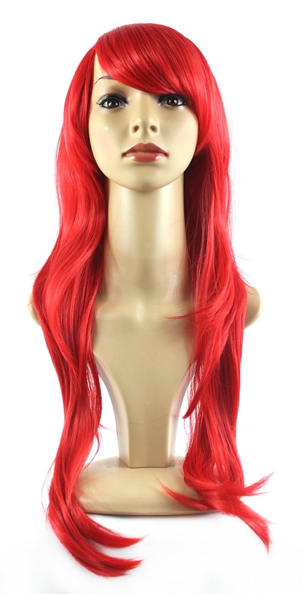 Xiaoyu 20"70cm Natural Design Long-length Cosplay Costume Party Wigs - Red