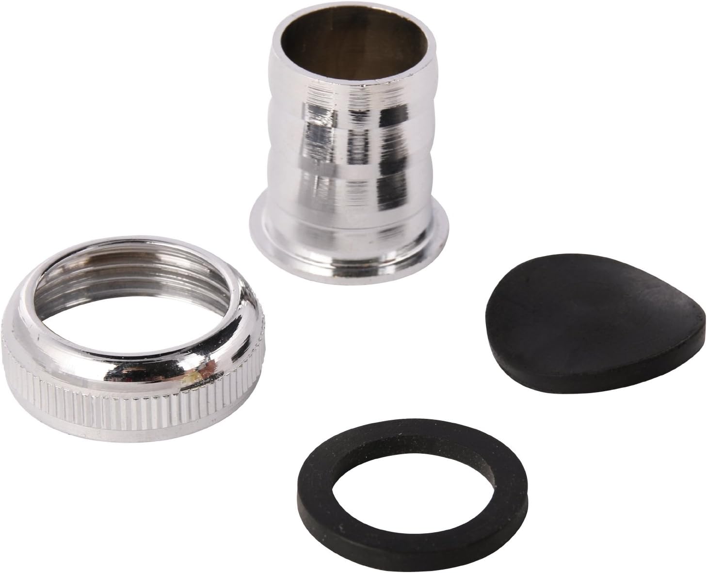 Threaded Hose Coupling, 3/4 Inch, for Adjustable Pipe Device Connection to Siphon, Silber, Klein