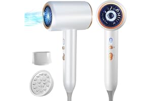 STARFLARE Hair Dryer for Women and Men 1875W Portable Ionic Hairdryer Travel Blow Dryer with Diffuser Nozzle Small Lightweight and Quiet Fast Drying as Salon No Heat Damage