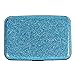 VICHLINE Glitter Bling Aluminum RFID Blocking Wallet Slim Hard Metal Credit Card Holder SkyBlue