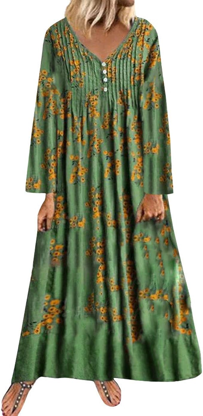 long sleeve henley dress