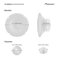 Pioneer Z-Series TS-Z65CH 6.5” 2-Way Speakers