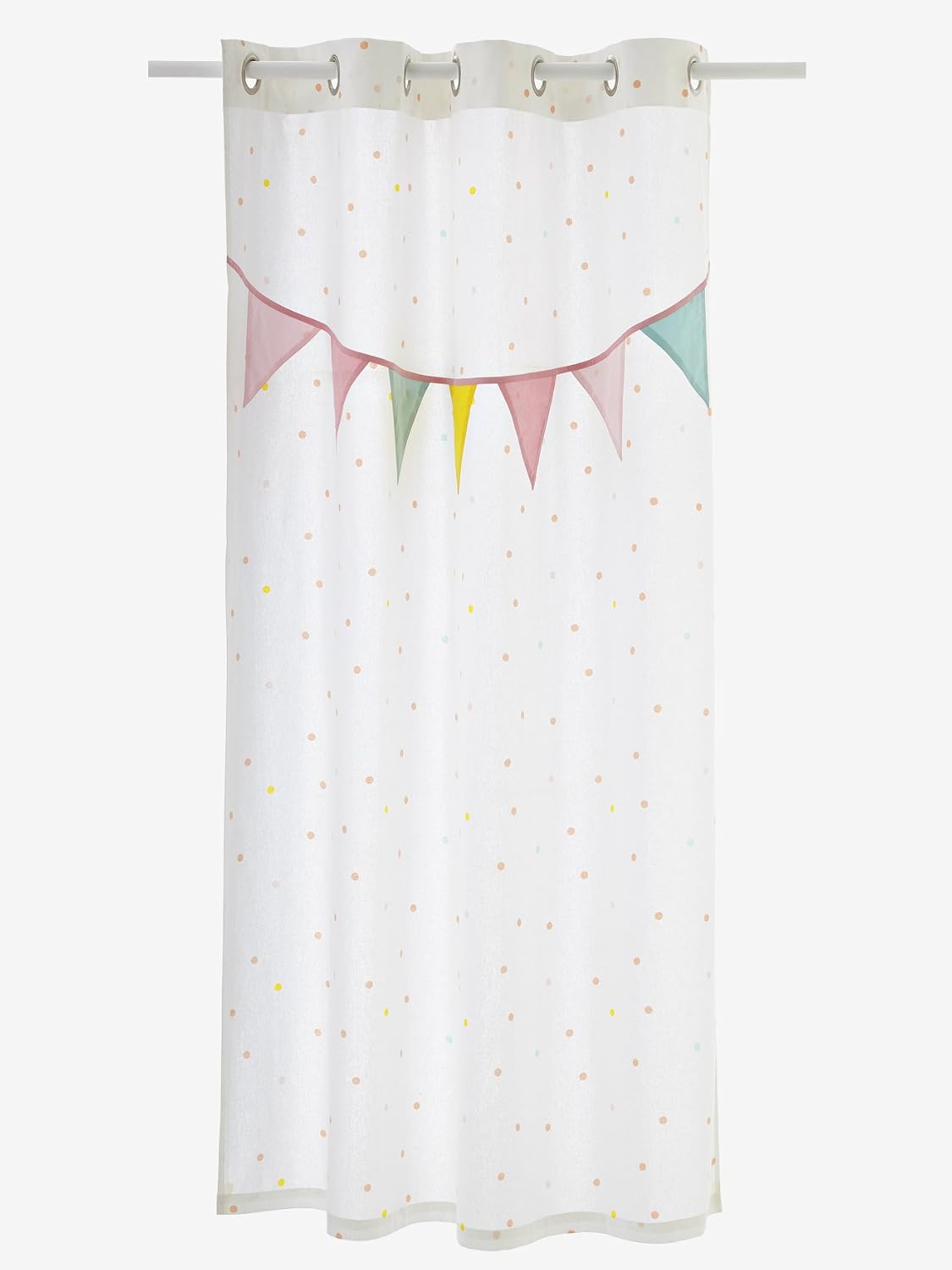 Amazon De Vertbaudet Vorhang Lichtdurchlassig Karneval Baumwolle