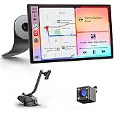 Avylet 9" Wireless CarPlay Screen for Car with Apple Car Play & Android Auto, Portrait & Landscape Mode, OTA Upgrade, Portabl