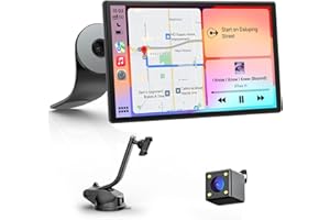 Avylet 9" CarPlay Screen for Car with Apple CarPlay & Android Auto, Portrait & Landscape Mode, Touchscreen & Backup Camera, GPS Navigation/Voice Control/OTA/Bluetooth/AUX/FM