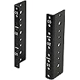 Tecmojo 3U Vertical Rack Rail Pair Kit DIY Rack Rails Kit, 12-24 Screws Included to Mount Equipment 2U-20U