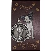 Westmon Works St Francis Medal for Dogs Collar Pendant with Saint Pet Prayer Card