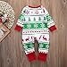 Baby Boys Girls Long Sleeve Christmas Snowflake Reindeer Print Romper