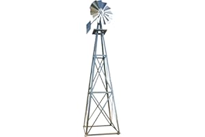 Outdoor Water Solutions 9-Foot Galvanized Backyard Windmill