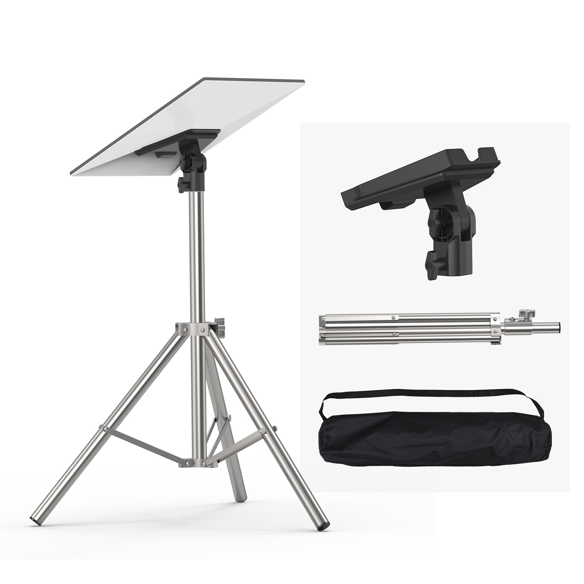 starlink gen 3 tripod stand, stainless steel mount supports gen 3/v4 and standard kickstand dish, in