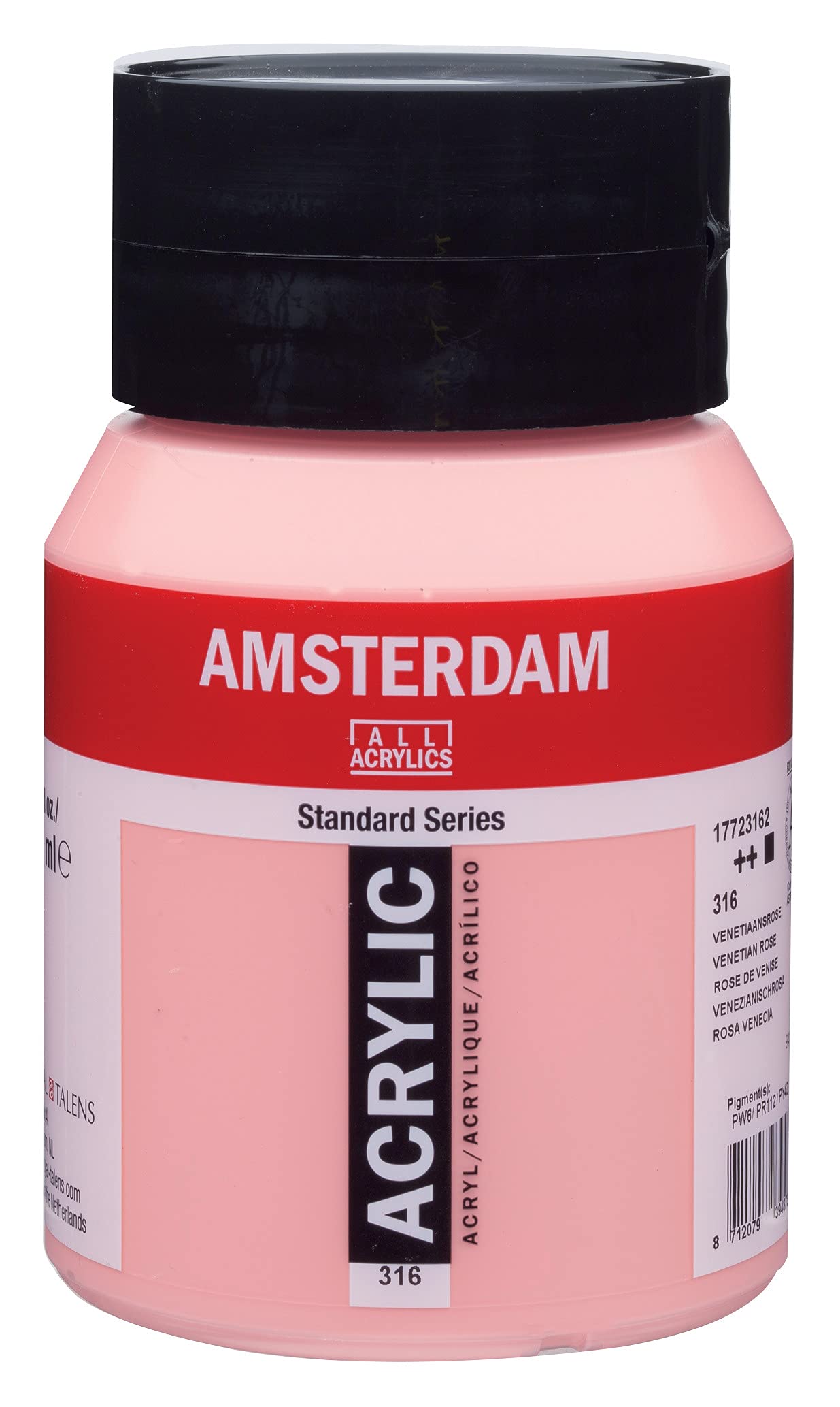 Amsterdam Standard Series Acrylic Jar 500 ml Venetian Rose 316 (17723162)