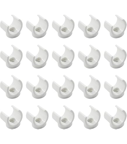 MroMax - 20 Abrazaderas De Tubo De Agua De PVC De 32 Mm (1.26 Pulgadas