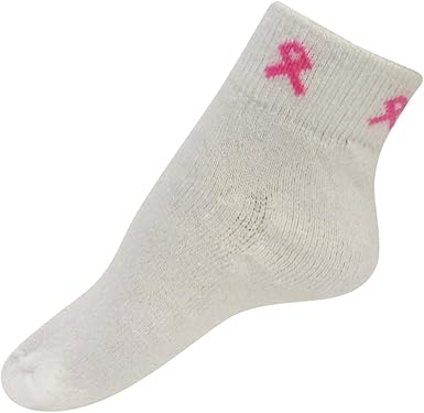 Pink Ribbon Breast Cancer Awareness Socks 3 Pairs At Amazon Women S Clothing Store