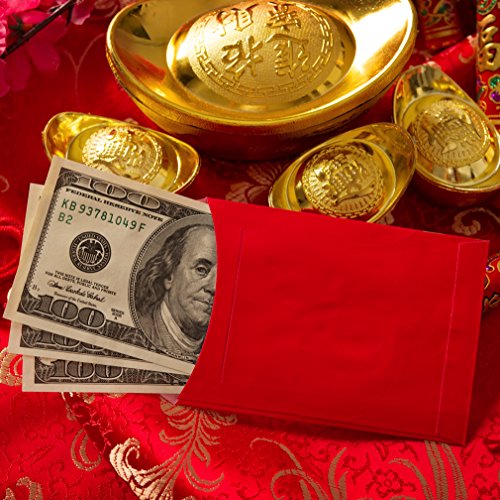 Chinese Red Envelopes – 60pcs Money Pockets For 2018 New Year of the Dog Gifts – Lucky Tao Hong Bao Packets Favors for Party and Festivals