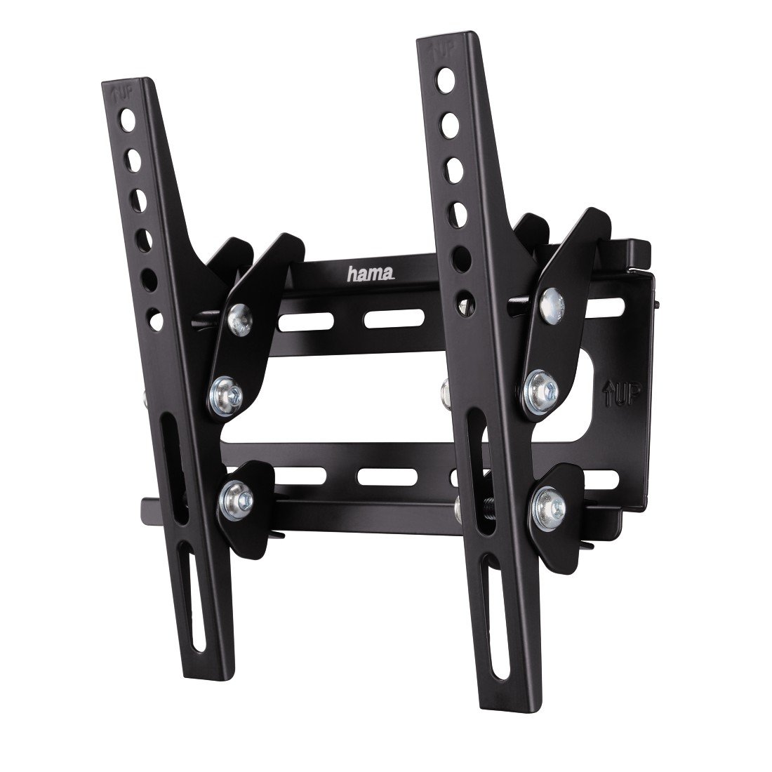 Hama 108715 TILT TV wall bracket, tiltable, for televisions 19 to 46 inches, for max. 25 kg, VESA up to 200x200, black