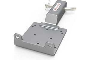 WOIRON Universal 2" Receiver Trailer Hitch Winch Mount Plate ,Winch Mounting Bracket,Winch Mounting Plate (Silver)