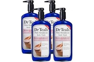 Dr Teal's Body Wash 4-Pack (96 Fl Oz Total) Pink Himalayan