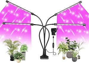 Y&AX Luces De Cultivo para Plantas De Interior con Espectro Rojo Azul