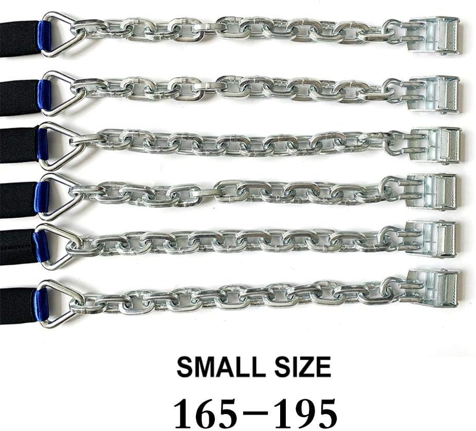 Owlhouse 6PCS Alloy Steel Car Tire Chain, Snow Tire Anti-Skid Chains Snow Chains Emergency Tire Chain for SUV Pickup Truck