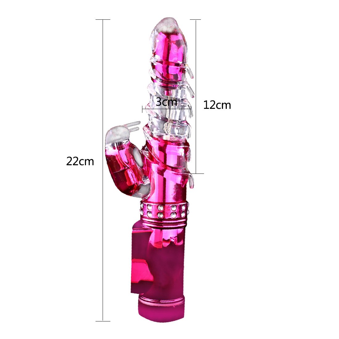 G-Spot Rabbit Dildo Vibrator Clitoris Vagina Stimulator Massager Thrusting and Rotating Adult Sex Toys for Women Lesbian Couples
