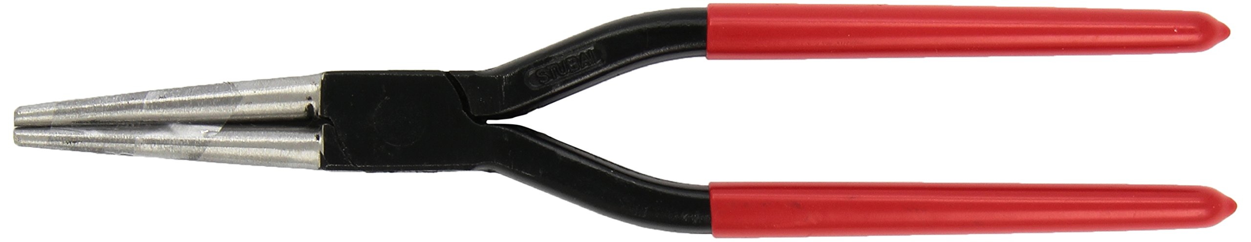 Stubai 281012 Long Tinsmith's Round Nose Pliers with PVC-Handles, Multi-Colour, 260 mm