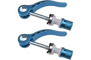 Create Idea 2Pcs M6 × 65mm Quick Release Seatpost Clamp Bicycle Seat Bolt Tube Lengthen Lock Nut Saddle for Road & Mountain B