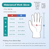 KAYGO Waterproof Work Gloves Insulated Double Latex Coated Purple L Pair view 7