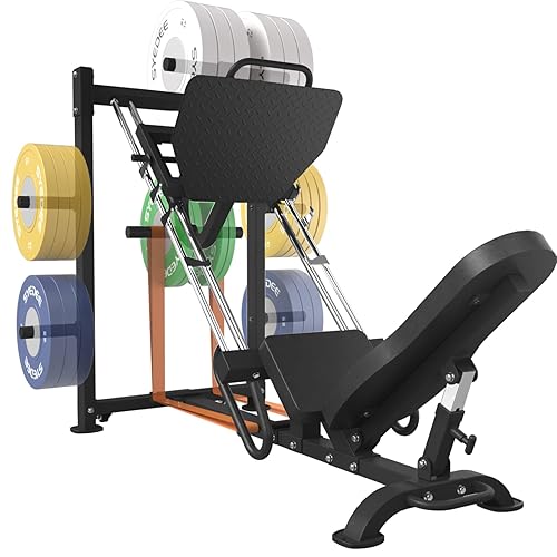 Syedee Leg Press Squat Machine with Resistance Band Pegs and