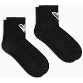 Emporio Armani Men's Sponge 2-pack Ankle Socks