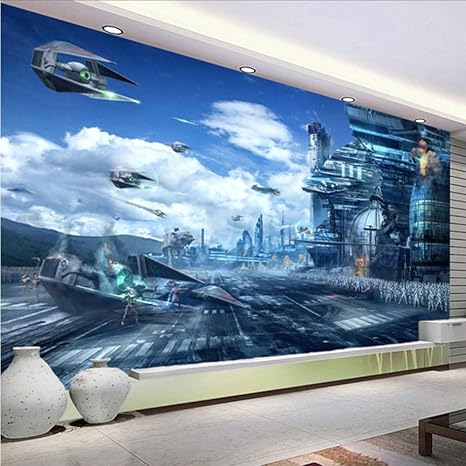 Amazon Com Dalxsh Hd Fantasy Mural Star Wars Science