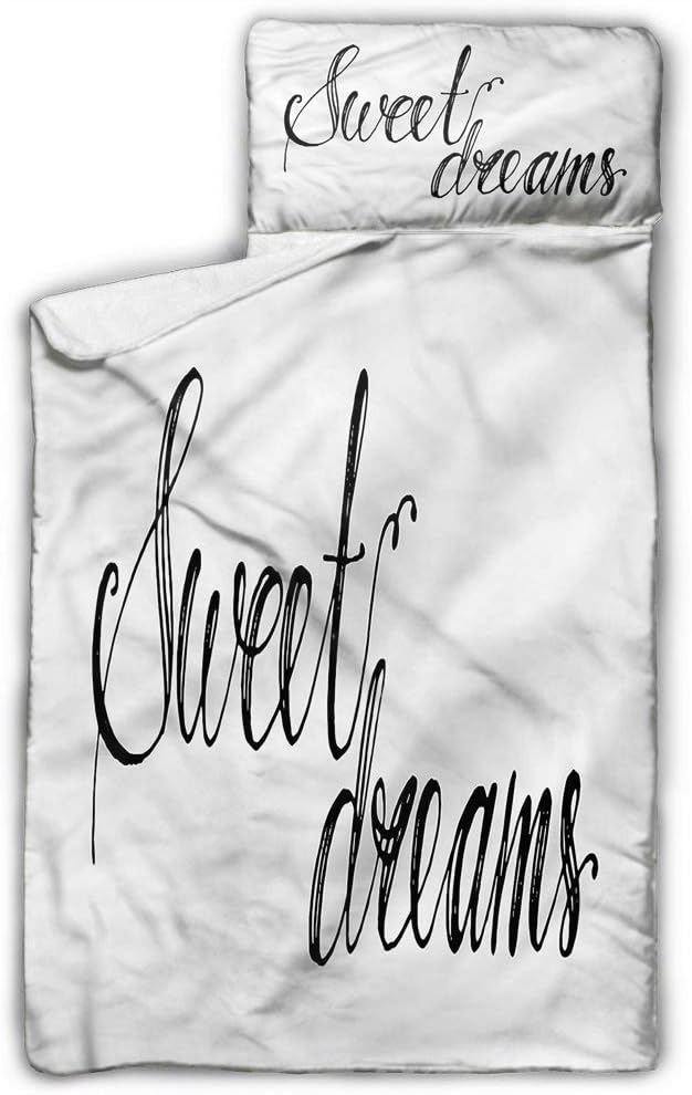 Sweet Dreams Child Nap Mat Polite Happy Mood Daycare and Sleepovers 50X20 INCH