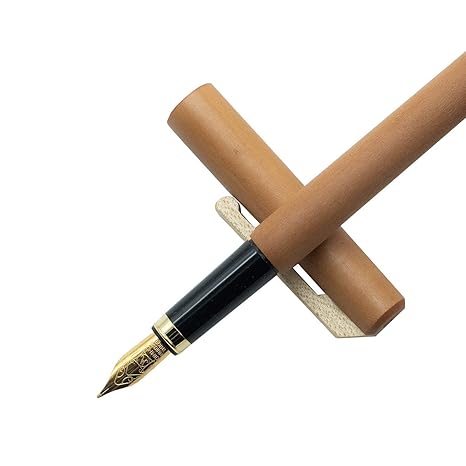 4betterdays Füller mit Tintenkonverter aus geöltem Birnenholz Federstärke M - nachhaltige Handarbeit aus Deutschland