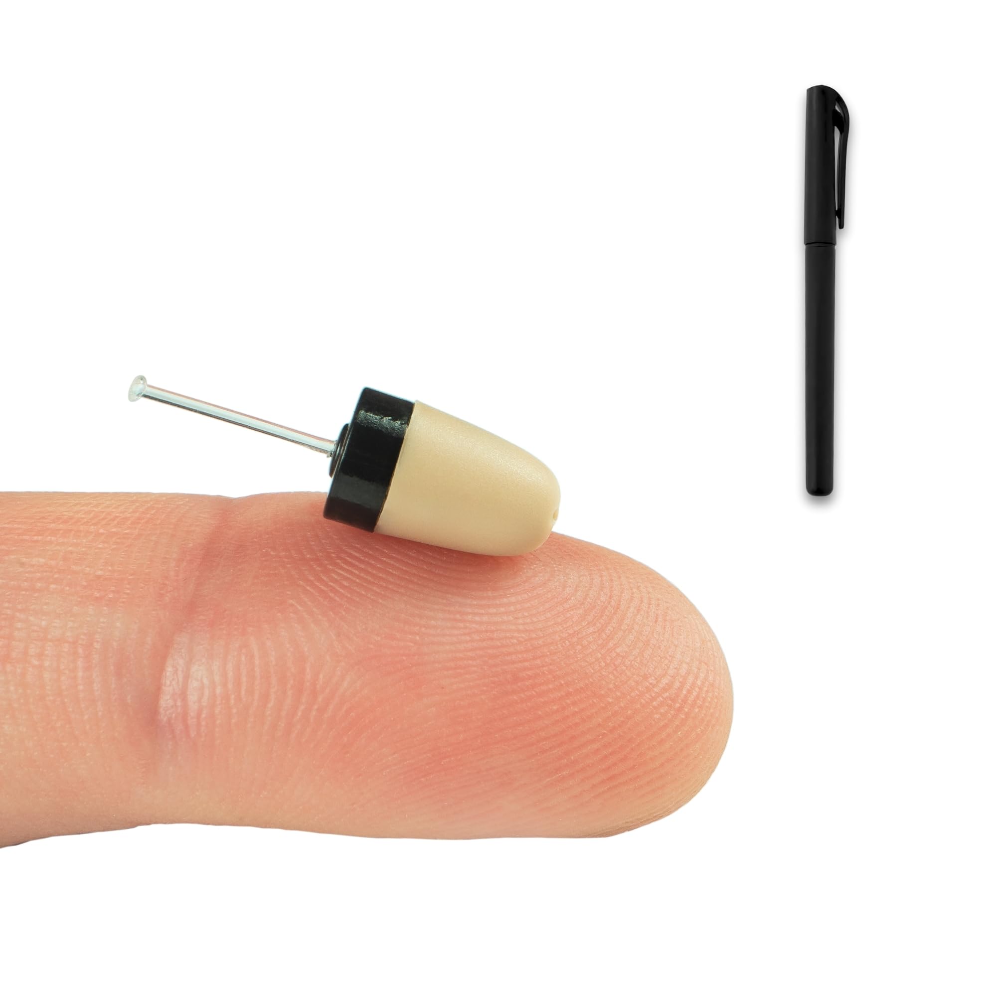 PingaOculto Spy Earpiece Bluetooth Wireless Earphones Invisible Hidden Mini Headset Exam Phone Microphone - Secret Earphone Micro Listening Device Ear (Spy Earpiece Vip Pro SuperMini Bluetooth Pen)