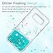 LeYi for Galaxy S8 Active Case (Do Not Fit S8) with 2pcs Tempered Glass Screen Protector for Girls Women, Glitter Shiny Bling Quicksand Liquid Protective Phone Case for Samsung S8 Active Turquoise