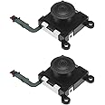 Micro Traders 2Pcs 3D Button Analog Joystick Stick Replacement Compatible with Sony PS Vita 2000 Series 3D Analogue Joystick Control Button Plastic Black
