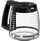 12 Cup Coffee Maker Carafe Replacement Compatible with Cuisinart Coffee Maker DCC-1100BK, DCC-1200, DCC-2650, CHW-12, CHW-12P1, DGB-400, DGB-550BK, DGB-550BK1, DGB-625BC, DGB-700BC, SS-12 and SS-15