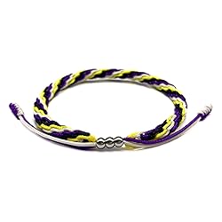 LAMIBEE Non-Binary Pride Bracelet, LGBTQ Enby Pride