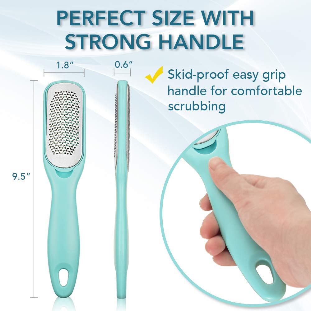 Callus Remover For Feet | Double-sided Dead Skin Remover - Rough Pedicure Foot File For Exfoliation & Fine Foot Scrubber for Smoothing & Softening Skin : Beauty