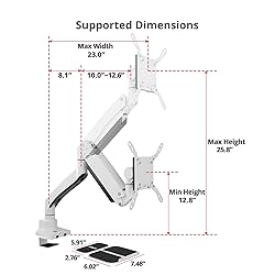 SIIG Ultra Heavy Duty Single Monitor Arm Desk Mount