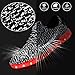 LED Shoes, XRun 7 Colors LED Luminous Shoes Unisex Men & Women Sneakers USB Charging Flashing Shoes Sport Shoes,Black and white,Size 43 EU, 9.0 D(M) US