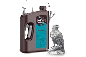 SUNLU 3000G ABS Like Resin for 3D Printer, 405nm UV Curing Photopolymer Rapid 3D Resin for 2K 4K 6K 8K LCD/DLP/SLA 3D Printers, Non-Brittle & High Precision & Low Shrinkage, 3KG, Grey