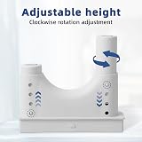 Fanwer Poop Stool Toilet White Adjustable Height 6-8.5 Inches view 3