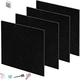 NKA 4-Pack Carbon Pre-Filters for Coway AP-1512HH Airmega 200M | For AP-1512HH-FP, AP-1518R, AP-1519P, 200M Air Purifier.Flat packaging eliminates creases for perfect fitting.