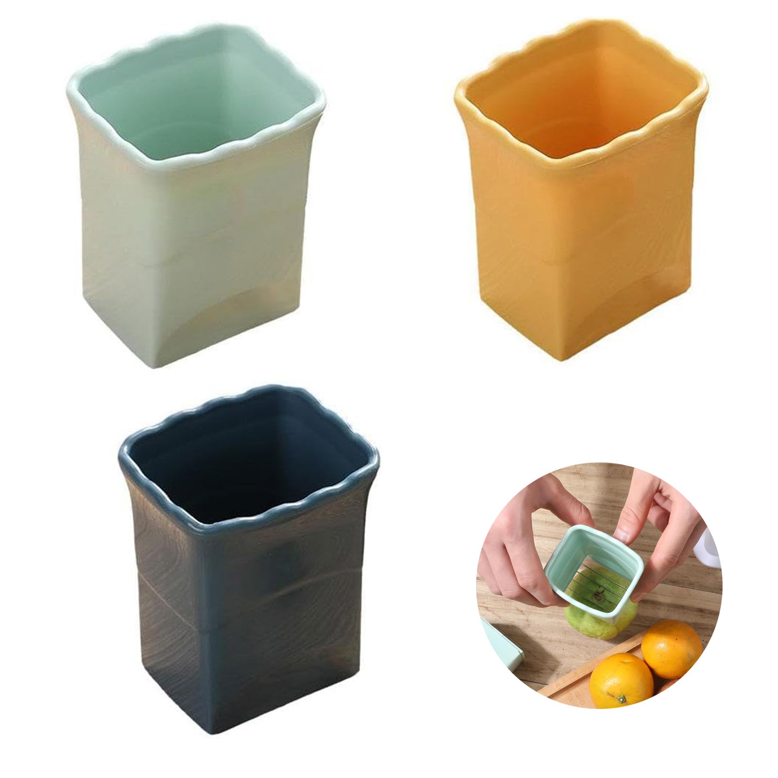 Stainless Steel Multifunctional Banana Strawberry Egg Tomato Cherry Cutter - Salad Prep Cutter