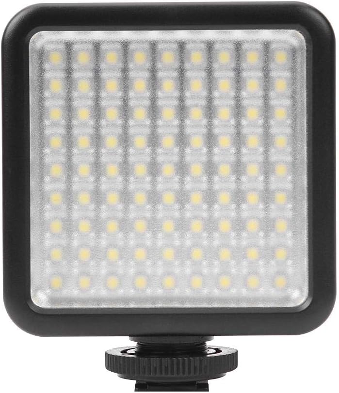 Vanpower W81 6.5W Dimmable 6000K Mini Interlock Camera LED Light Panel w/Cold Shoes