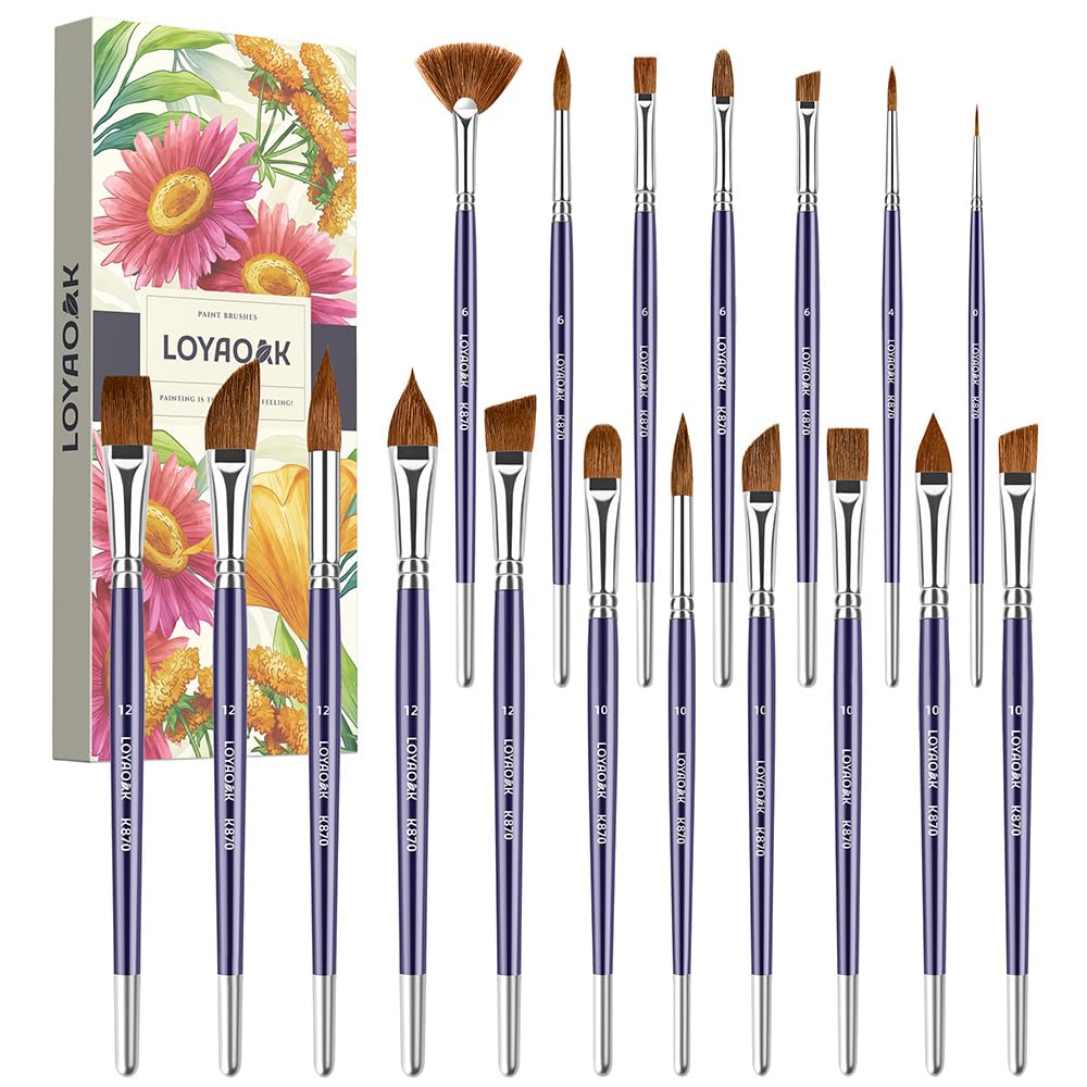Creative Mark Fine Tip Liner Paint Brush Ultra Fine Detail Soft Hair Paint Brush For Watercolor, Gouache, Inks, Acrylic, Oils, Technical Artists, And Illustrators - 3 Packs
